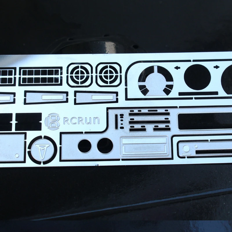 1/10 rc crawler car upgrade accessories cab interior dash board plate w/ stickers for 1:10 scale tamiya buriser hilus 4wd TF2 | Игрушки и