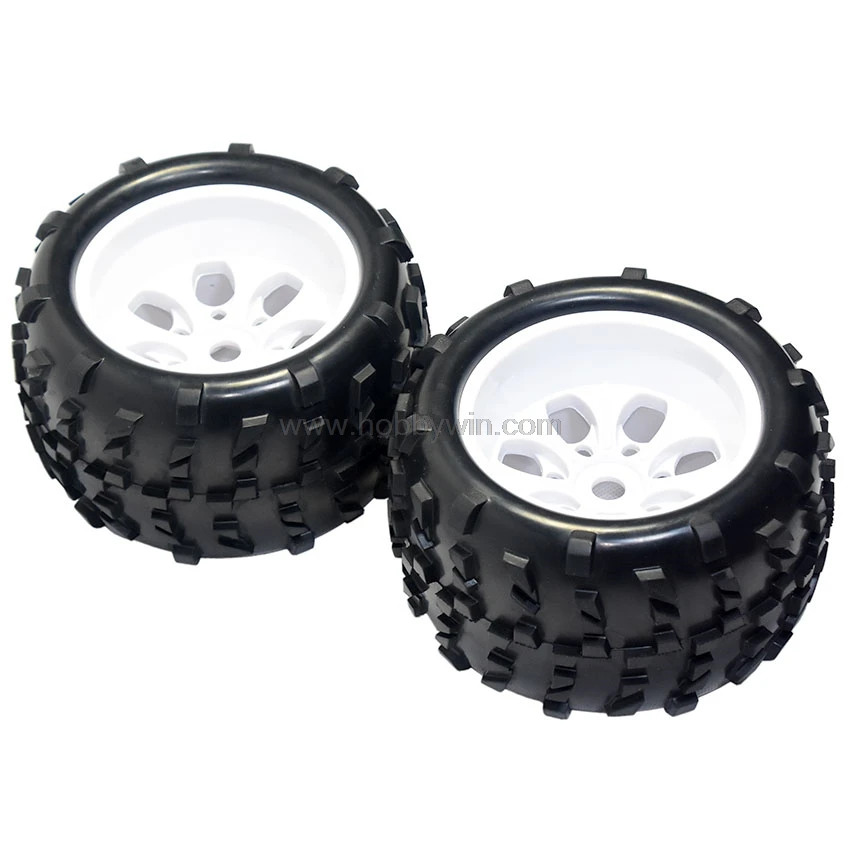 Запчасть для HSP 62012W колеса в комплекте (62010 и 62011) белый узел 2P HiMOTO Hispeed 1/8 RC Buggy Truck|wheel