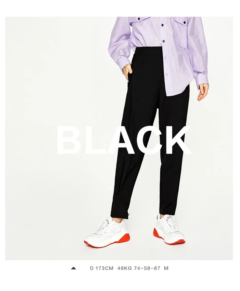 Toyouth High Waist Harem Pants Autumn Solid Trousers Women Fashion Loose Radish Pantalones Mujer Size 25~31 Casual Pants