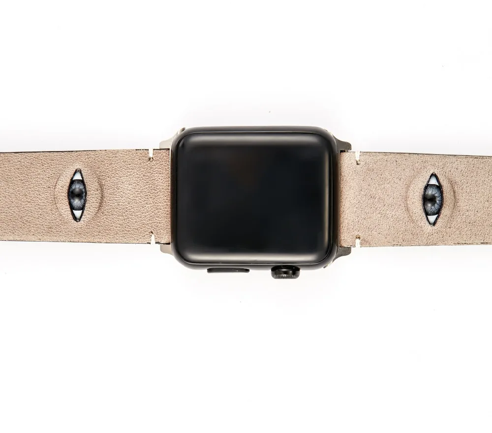 Роскошный кожаный ремешок 3D eye для apple watch Band 42 мм 38 iwatch 3 2 1 сменный официальный
