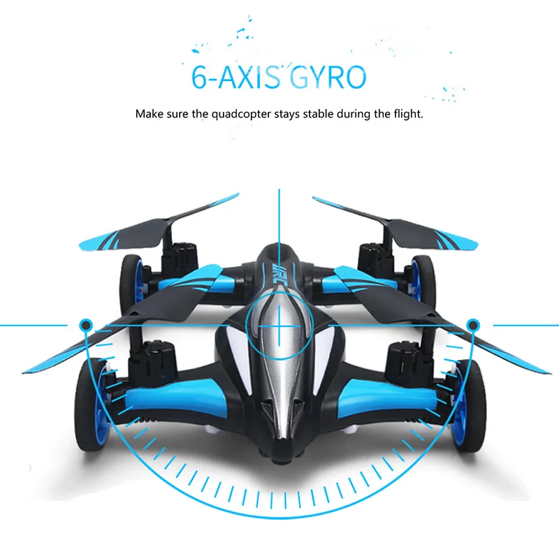 JJRC H23 Радиоуправляемый Дрон четырехосевой самолет автомобиль Двойной режим Радиоуправляемый вертолет воздушный Квадрокоптер один ключ возврат дистанционного управления Дрон игрушки подарок