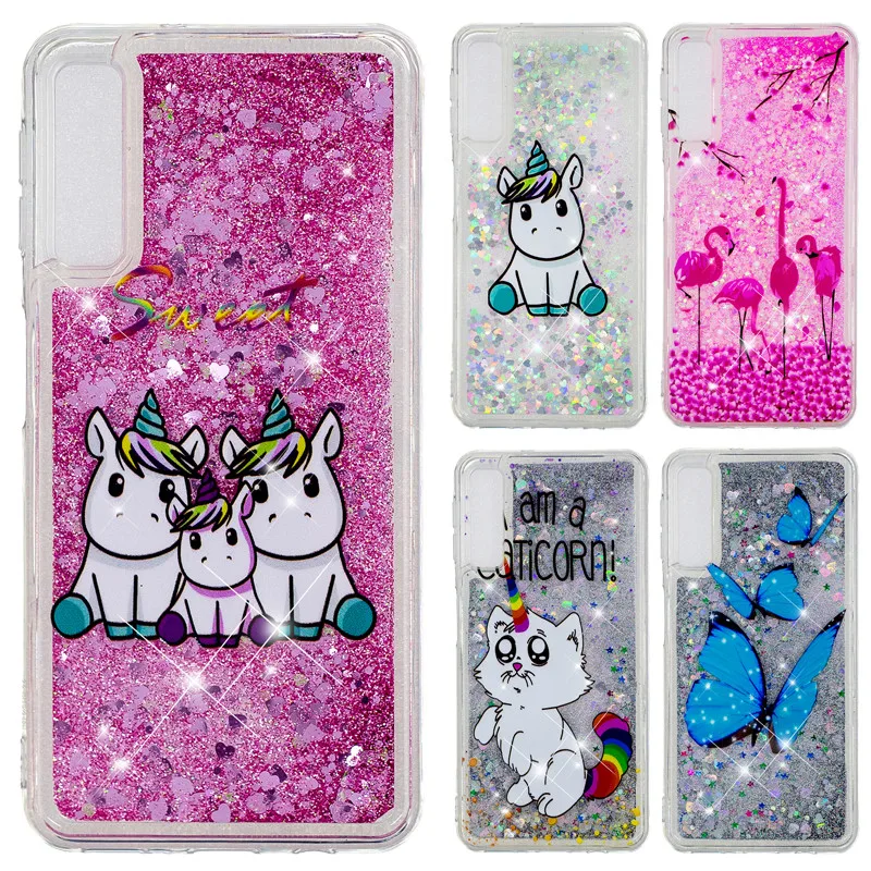 Чехол с единорогом на СПС Coque samsung Galaxy A50 Крышка для samsung A10 A20 A30 A50 A60 A70 M10 M20 M30 чехол мягкое жидкое телефон чехол s
