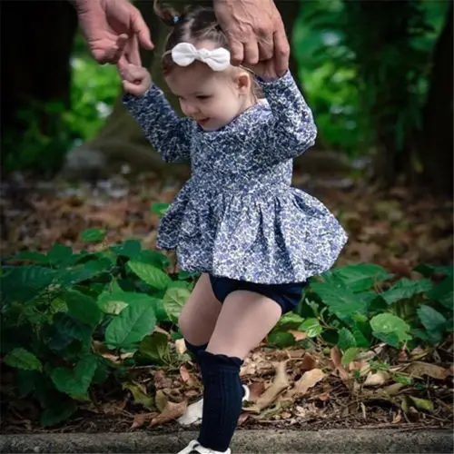 Нарядное платье с цветочным рисунком для маленьких девочек короткие штаны