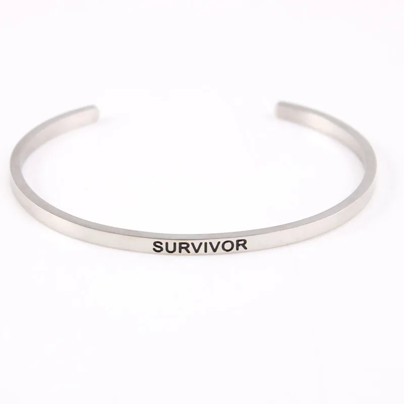 Inspirational Bangles For Women Female Party Jewelry Fashion Bracelets Quote Cuff Bracelet | Украшения и аксессуары