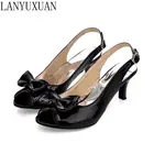 LANYXUUANНовинка; Модные сандалии; Большие размеры 34-46; Женская обувь; Zapatos Mujer Chaussure Femme; Туфли-лодочки; Sapato Feminino 1-9