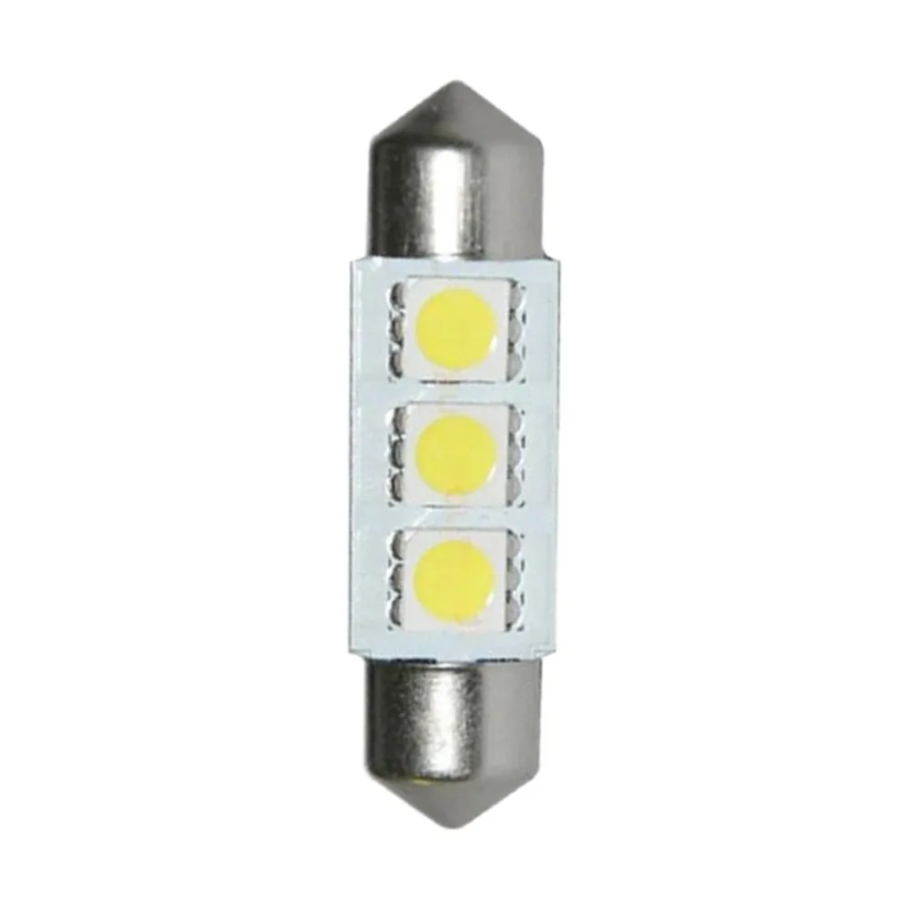 5 шт. 36 мм 3 SMD 5050 Светодиодные лампы холодный белый Festoon внутренний купол авто
