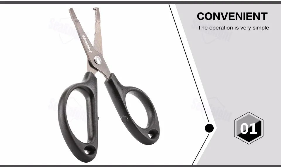 SeaKnight SK001 Fishing Scissors 13cm 28g Stainless Steel Blade Multifunctional Durable Scissor Line Cutter Outdoor Fishing Tool