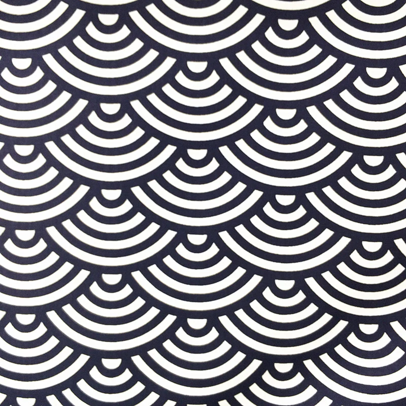 Японский волнистый принт саржа хлопчатобумажная ткань постельное белье