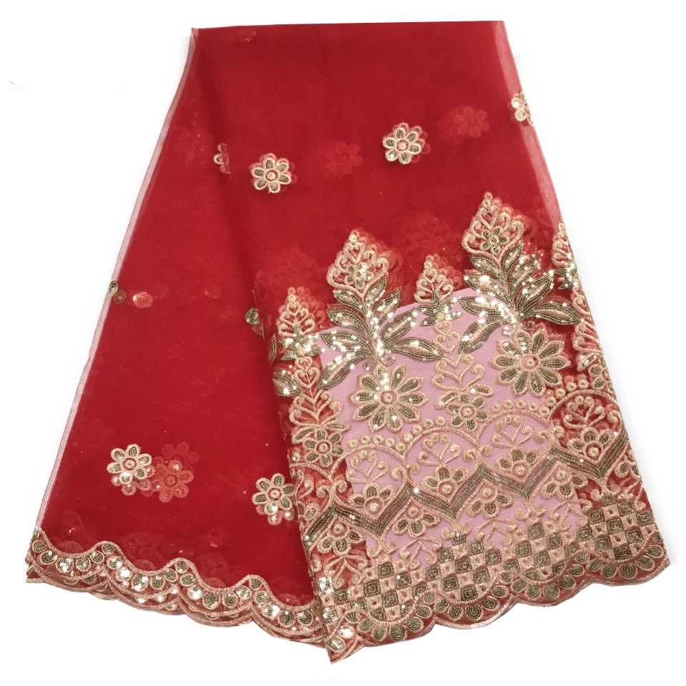 5 ярдов/лот 2019 новый африканский тюль кружева Французский кружевной ткани