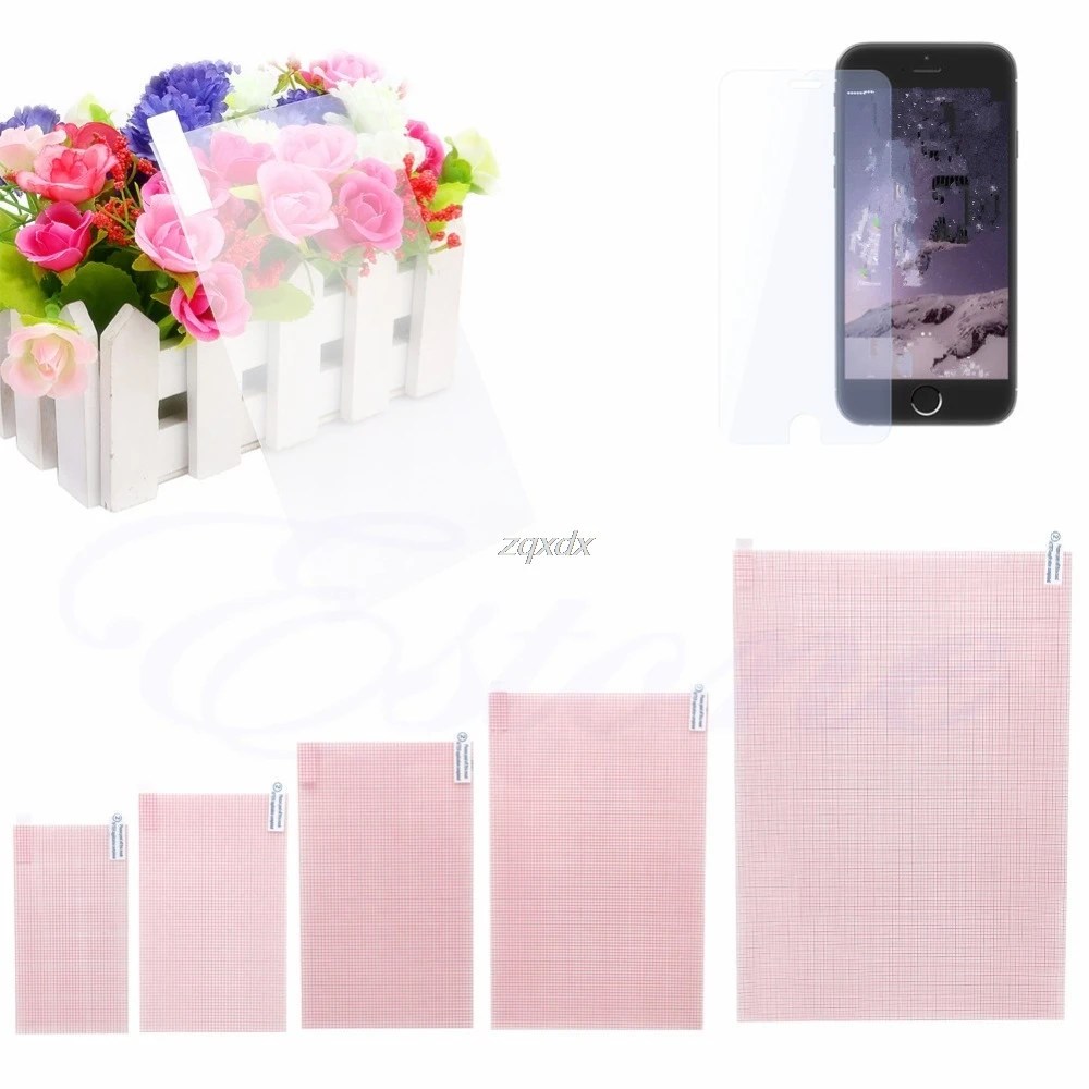 Novelty 6&quot 10&quot 2pcs LCD Screen Protector DIY Guard Film Cover For Phone Tablet Whosale&ampDropship|Защитные стёкла и
