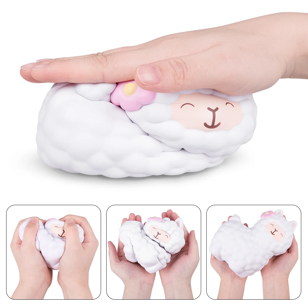 Jumbo Alpaca Squishy Slow Rising Kawaii Squishies 16 см Розничная продажа 1 шт. животные игрушки для
