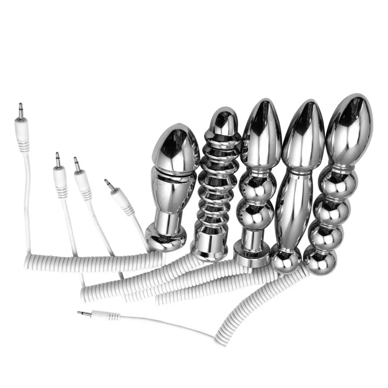Биполярный электрошок вагинальный тугий огромный Анальный пробка Металлические