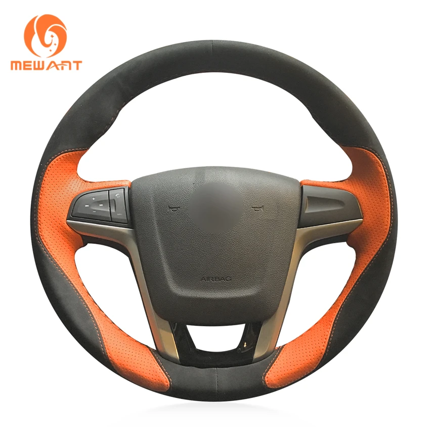 MEWANT черная натуральная кожа модель MG5 MG 5|car steering wheel cover|steering coverwheel cover |