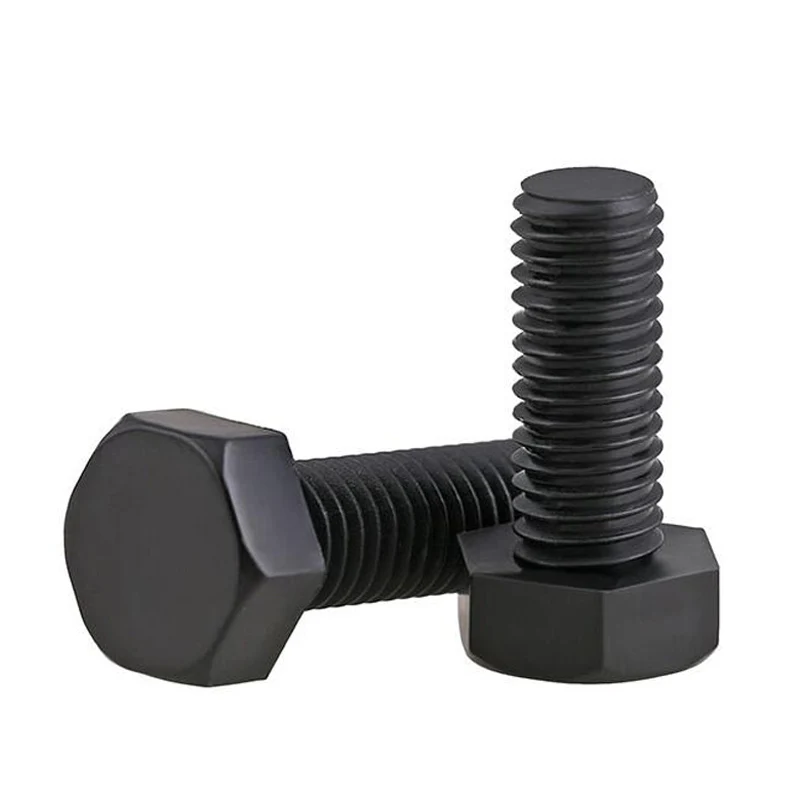 M4 болты черный нейлон внешний шестигранник винт Метрическая полная резьба