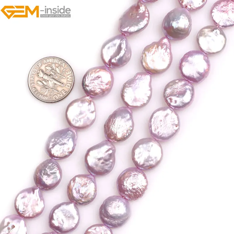 Бусины Из Натурального пресноводного жемчуга с выращенным блеском 15 дюймов |