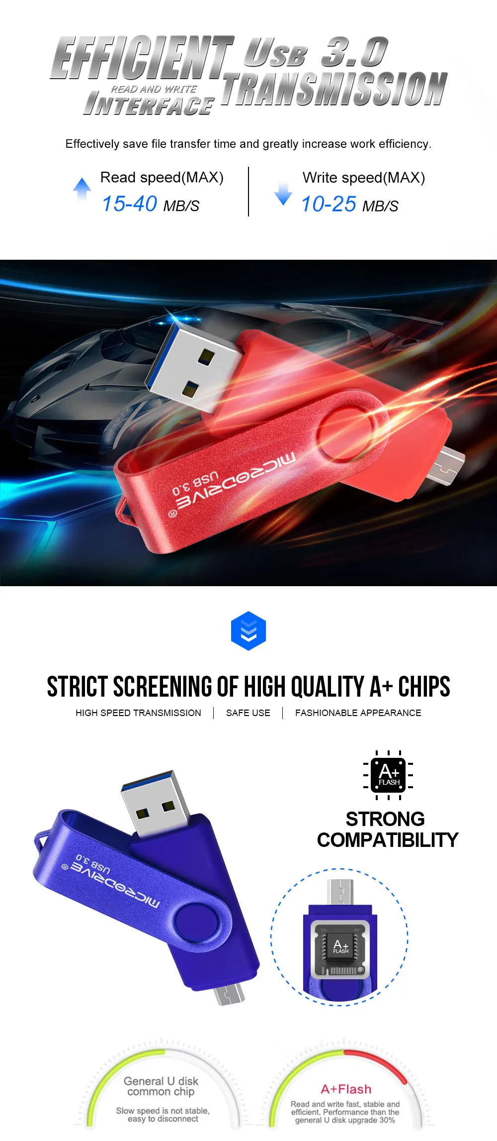 8 цветов 2 в 1 USB 3,0 OTG USB флэш-накопитель Высокая скорость 16 ГБ 32 ГБ 64 ГБ 128 Гб otg накопитель карты памяти для Android телефона планшета