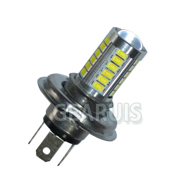 H4 White 2 шт. Авто H4 светодиодный 33 SMD 5630 5730 H8 H9 H11 H7 9005 9006 светодиодный свет лампы фары, противотуманные фары, светодиодные лампы 12 V автомобильный Стайлинг - Испускаемый цвет: H4 White