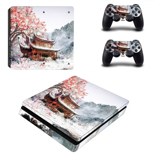 YSP4S-2492 День игры Ограниченная серия PS4 тонкая кожа Виниловая наклейка, стикер для Playstation 4 PS4 Slim Skin консоль и 2 контроллера - Цвет: YSP4S-2492