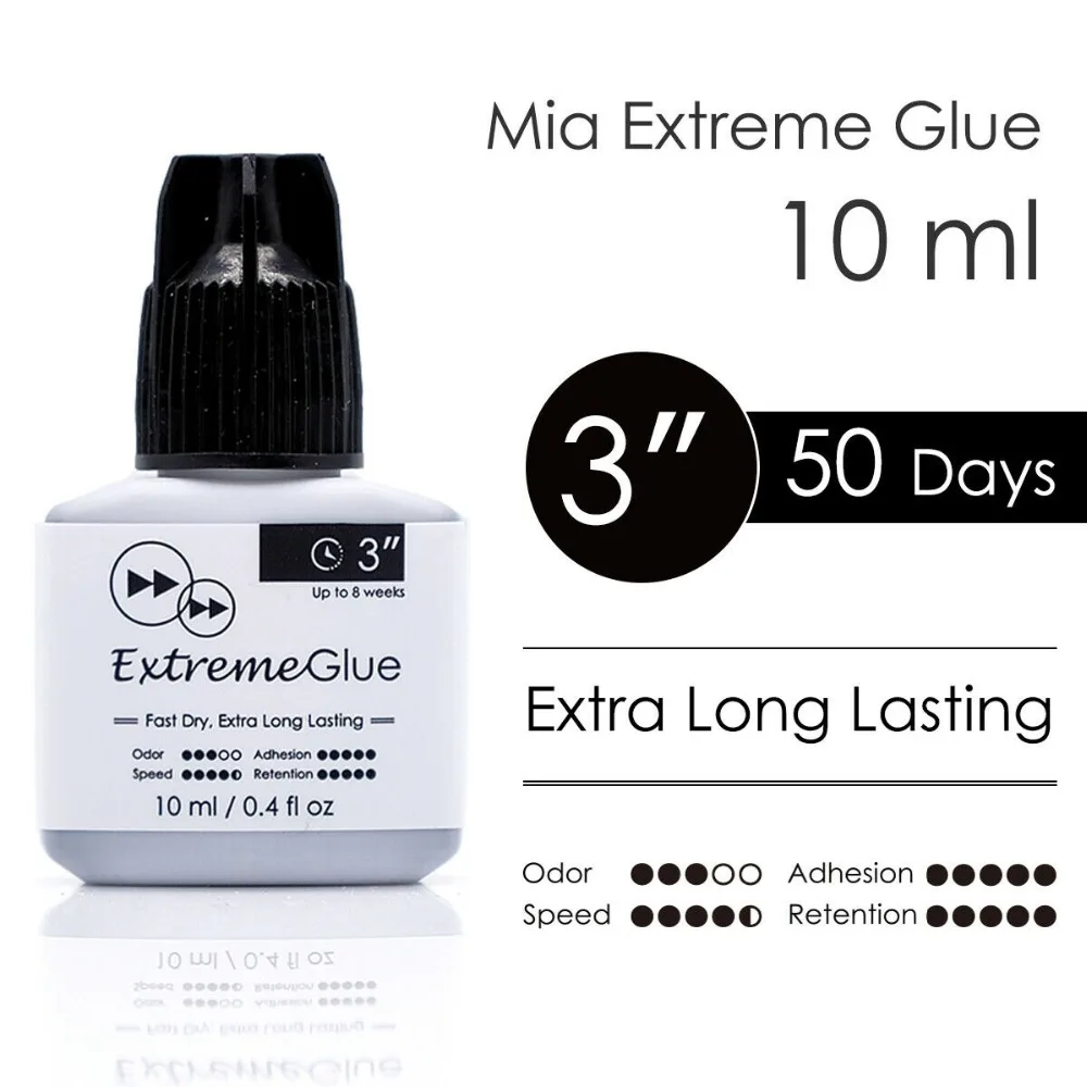 Клей для наращивания ресниц Mia Extreme Fast Strong 10 мл 5 шт. | Красота и здоровье