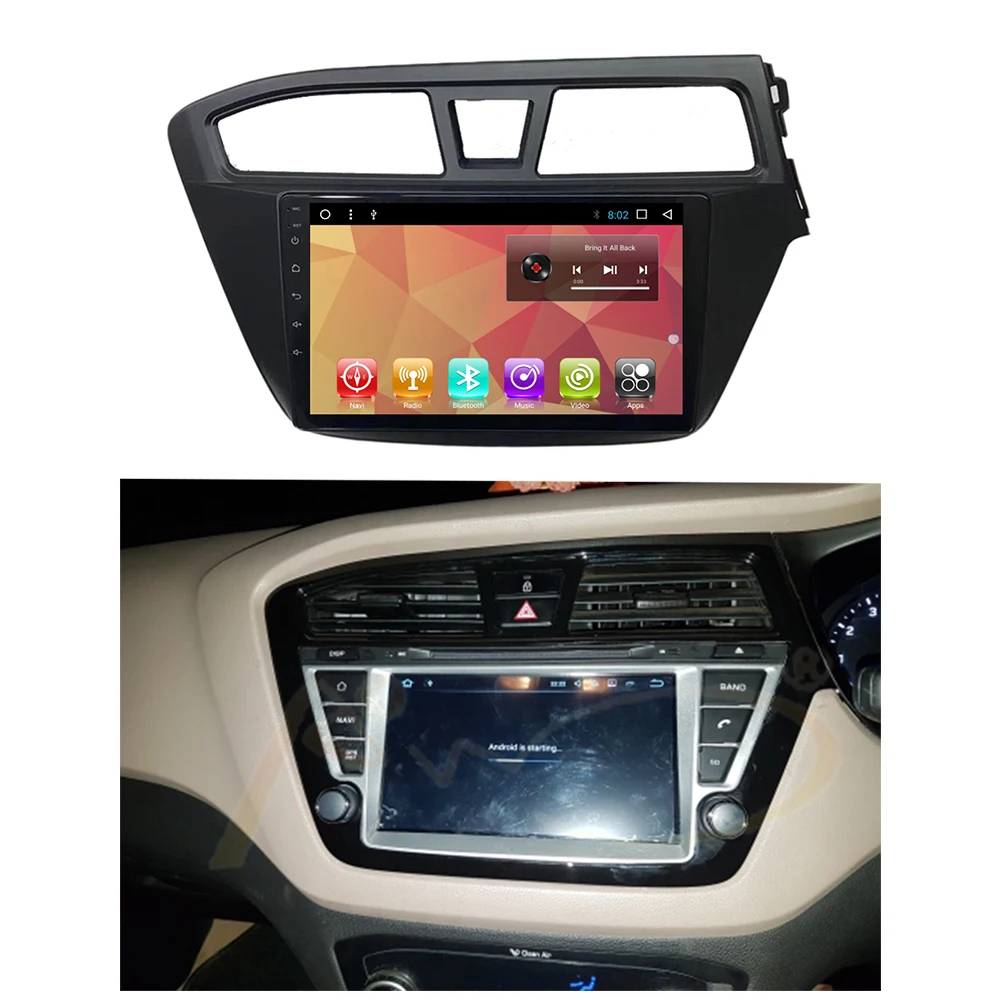 Android 7 1 автомобильное радио GPS Navi для Hyundai I20 2014 2017 правый руль мультимедийный плеер
