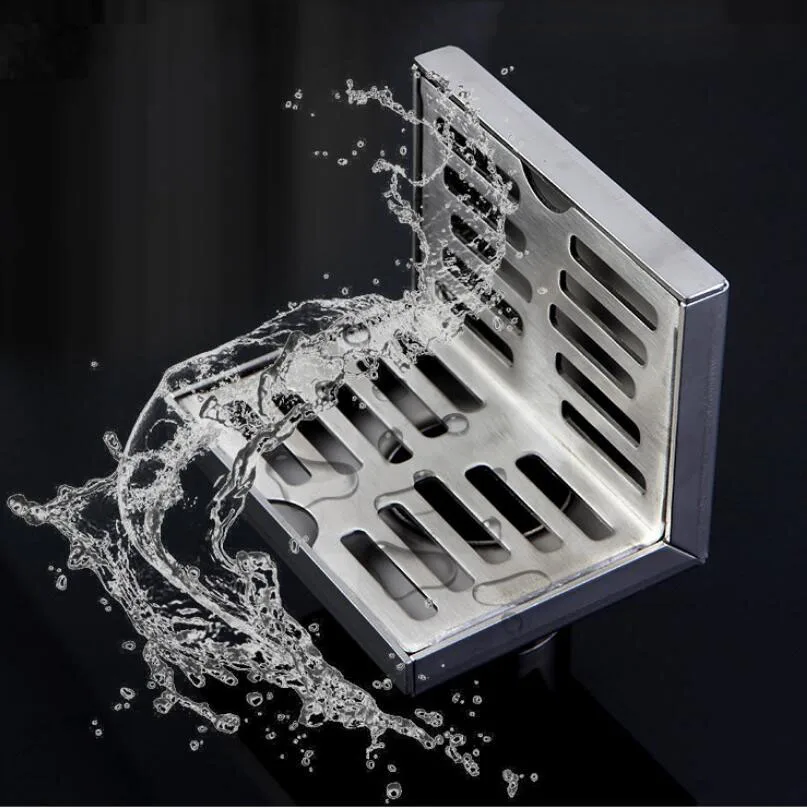 304 Stainless Steel Anti-backwater Wall Drainage Floor Drain Kitchen Shower Room Bathroom Side Drainage Floor Drain