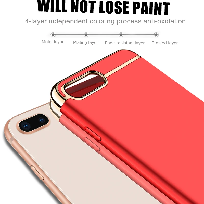 Moopok роскошный защитный чехол с покрытием для iphone 7 8 Plus, Жесткий Чехол из поликарбоната, чехол s для iphone 7 8 7Plus 8 Plus, чехол для телефона в виде ракушки