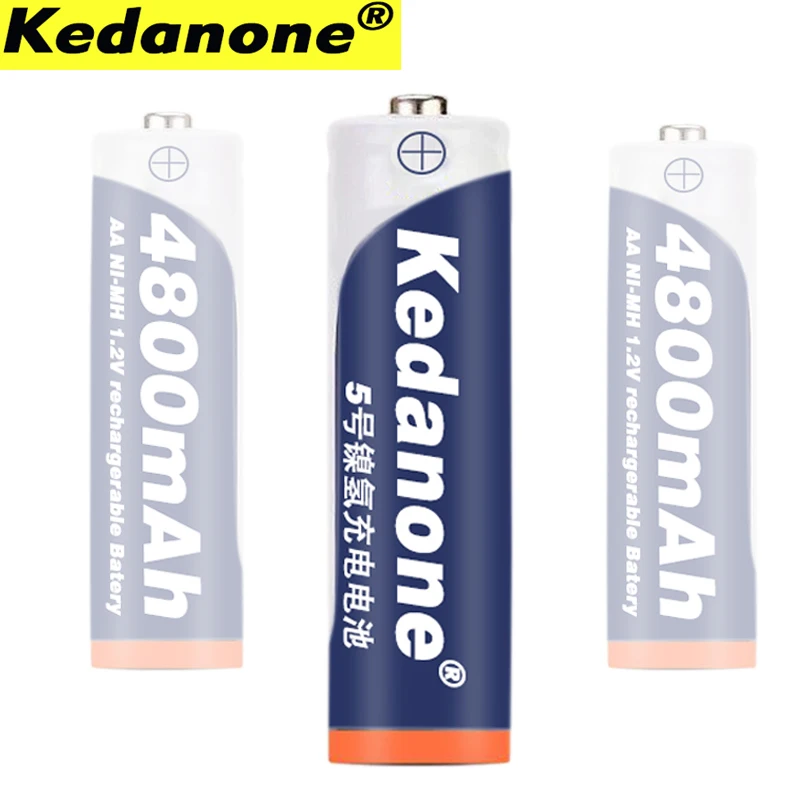 Новый оригинальный AA аккумулятор 4800 mAh aa Аккумуляторная батарея Ni-MH 1 2 V mah для