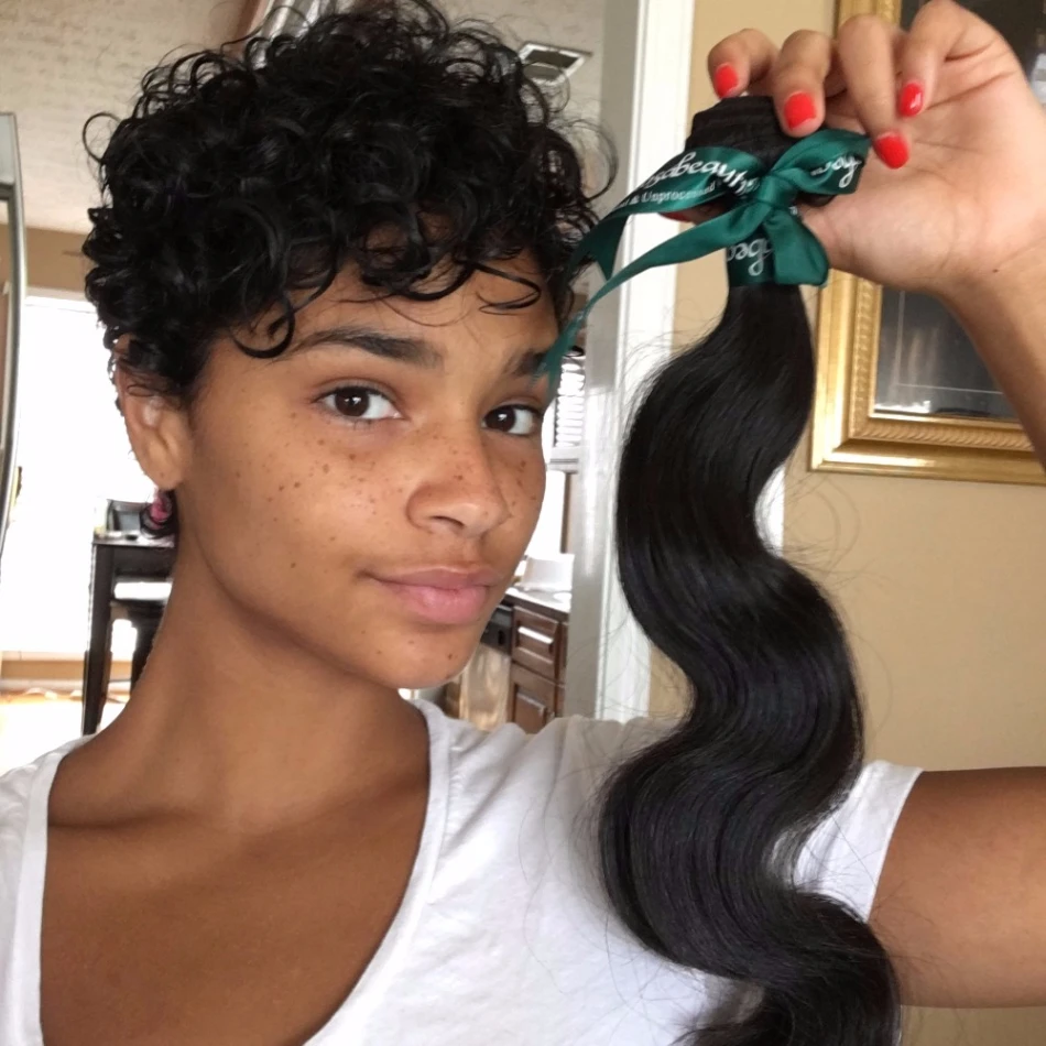 Unprocessed Malaysian Virgin Hair Body Wave 100% Human Weave 3 Bundles Deals Rosabeauty Products | Шиньоны и парики