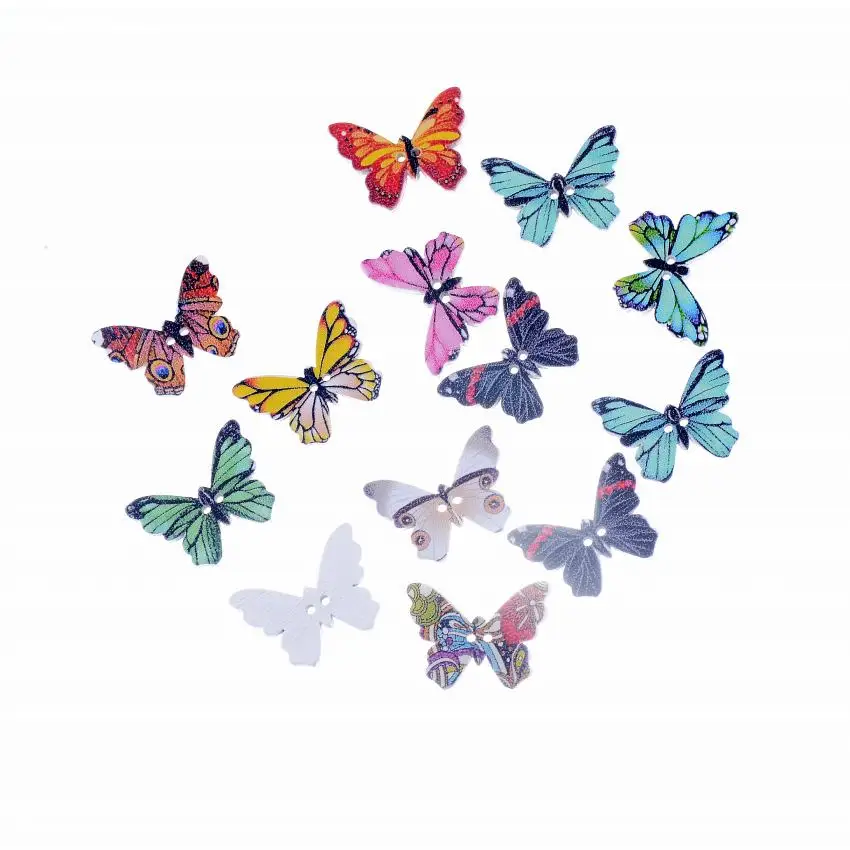 Бесплатная доставка розничная продажа 50 шт. Случайные Смешанные 2 отверстия