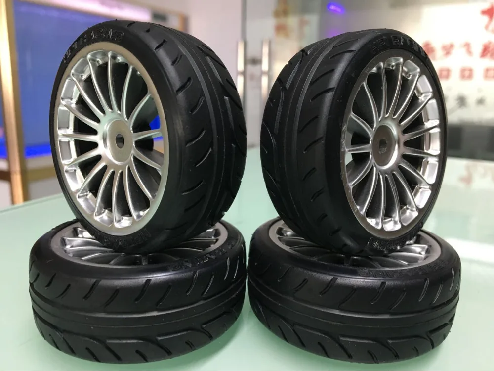1/10 RC HEX 12 мм электрические дрифтерные колеса/шины для гонок на плоской дороге 4 шт