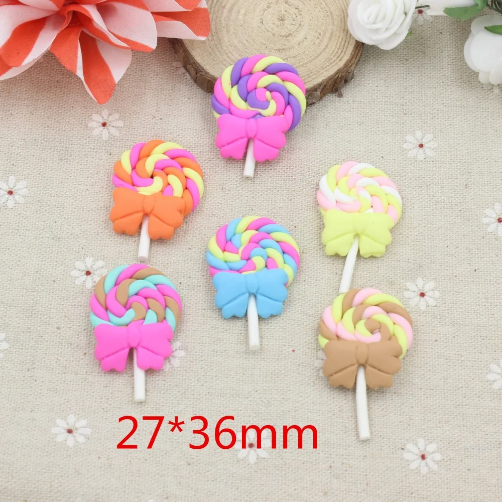 Фото 15 шт./лот DIY ploymer clay lollipop с бантом смешанных цветов Дом и сад 15 шт./лот DIY ploymer clay lollipop с бантом смешанных цветов Дом и сад