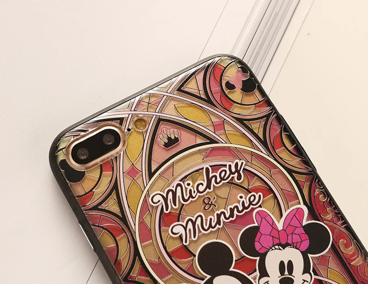 Чехол Минни для iPhone 8/8 plus чехол + Закаленное стекло пленка 7 plus/6 6s телефона s