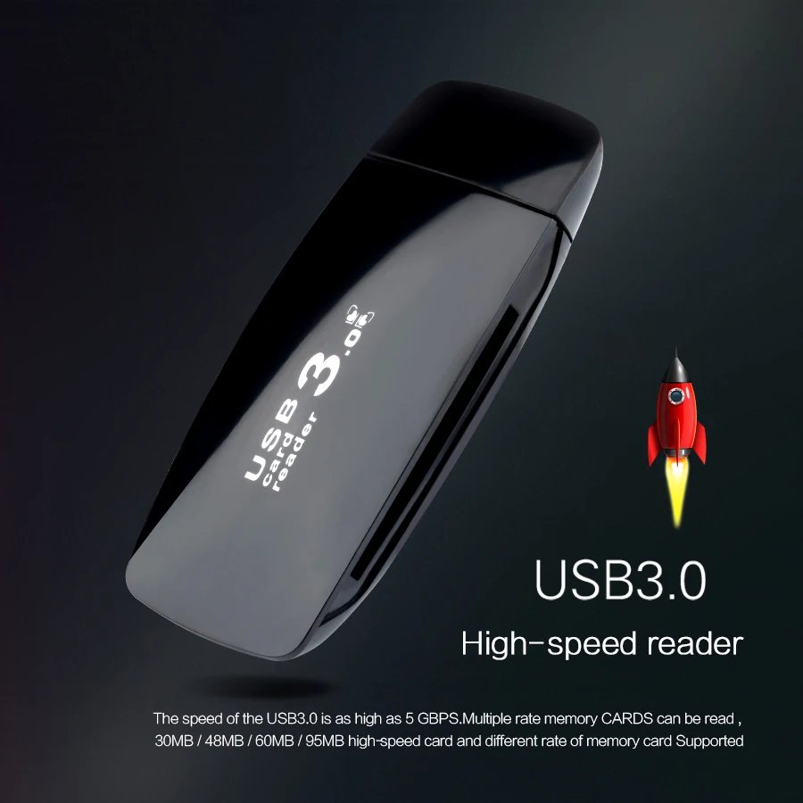 Rocketek usb 3 0 Мульти устройство для чтения карт памяти адаптер кардридер micro SD/TF CF MS