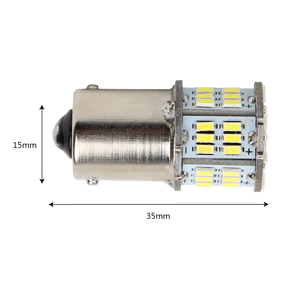 1156 BA15S светодиодный автомобильные тормозные лампы 3014 54SMD автомобильный Стайлинг