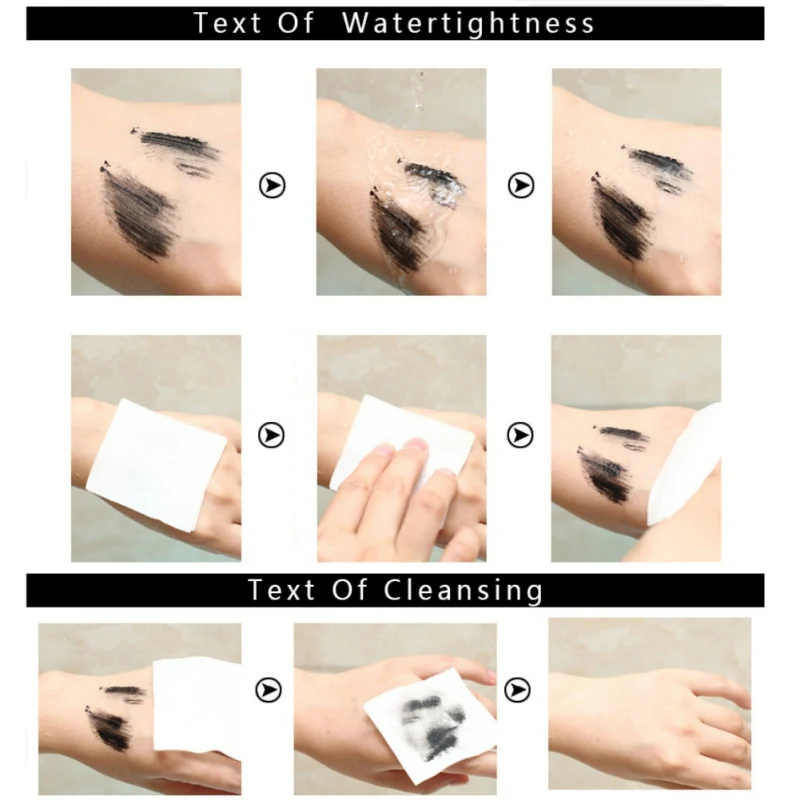 4D шелковое волокно Тушь для ресниц водоСТОЙКАЯ Rimel 3D тушь наращивания Черная