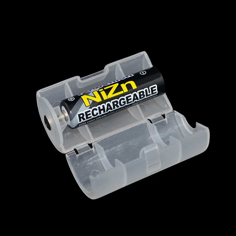 Переходник для батарей AA в D высококачественный 1 шт. чехол переходник белого