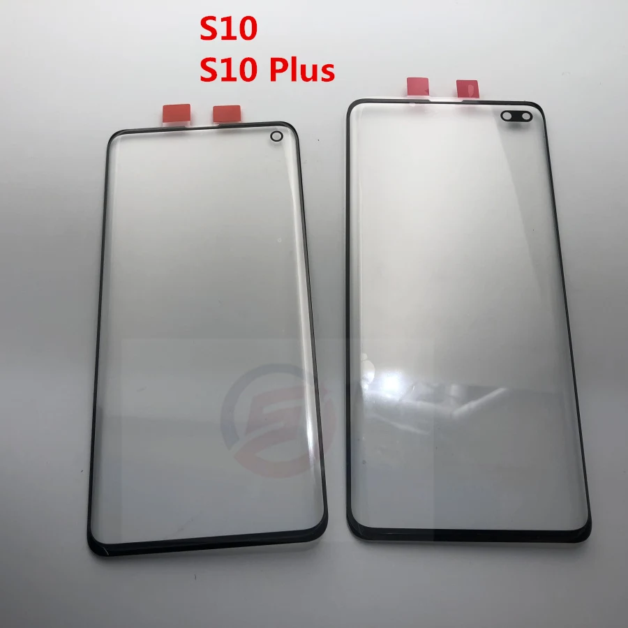 10 шт. сменная сенсорная панель для Samsung Galaxy S10 G973 G973F + plus G975 G975F Черная передняя