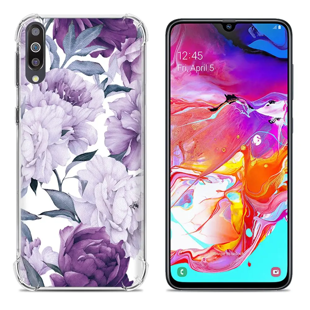 5 Противоударный чехол для телефона SAMSUNG GALAXY A70, 6,7 дюймов, стильный дизайн, цветная задняя крышка для телефона с рисунком - Цвет: 5