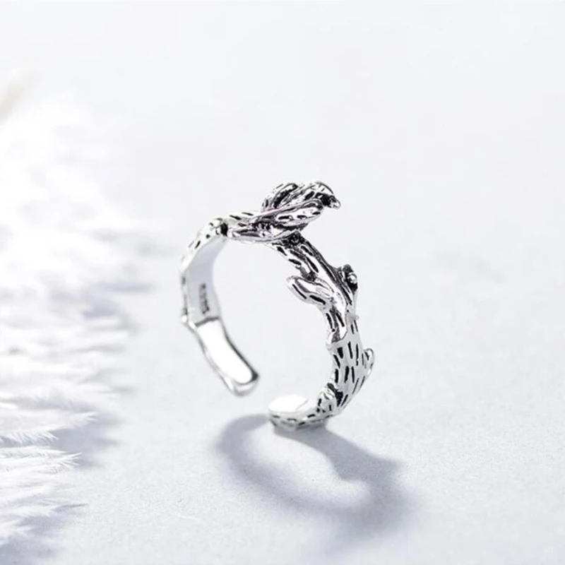 Sole Memory винтажное литературное дерево Ветка Птица милые дикие 925 пробы Серебряное