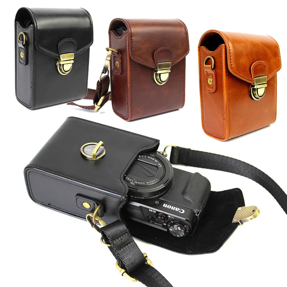 Чехол из искусственной кожи для камеры Canon Powershot G9x II G7x Mark III SX740 SX730 SX720 SX710 SX700 SX620 SX610