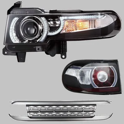 Новейший светодиодный DRL проектор фары и задние фонари и решетки для Toyota FJ Cruiser 2007- двойной луч задний фонарь - Цвет: Лаванда
