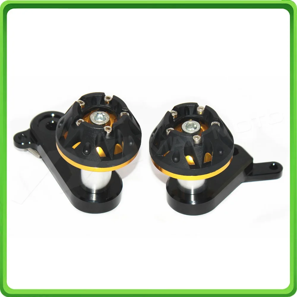 

Защитная крышка для слайдера рамы мотоцикла с ЧПУ, ползунки, защита от ударов для KAWASAKI NINJA ZX6R 2009 2010 2011 золото