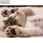 Полностью квадратнаякруглая дрель 5D DIY Алмазная картина 