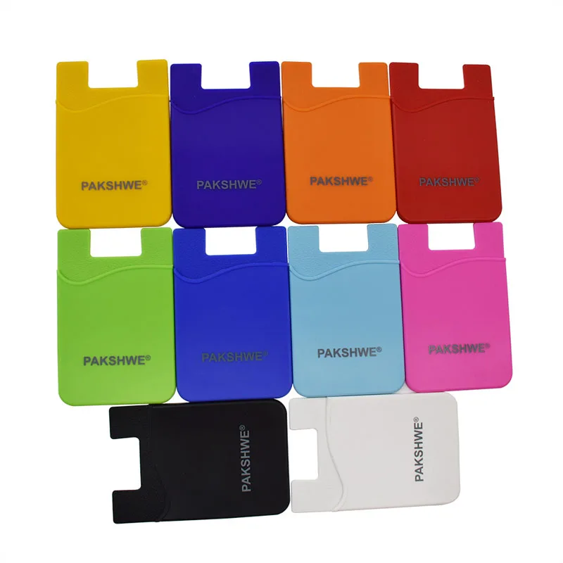 10x силиконовый чехол для карт кошелек ID держатель банковских 3 м клейкая задняя