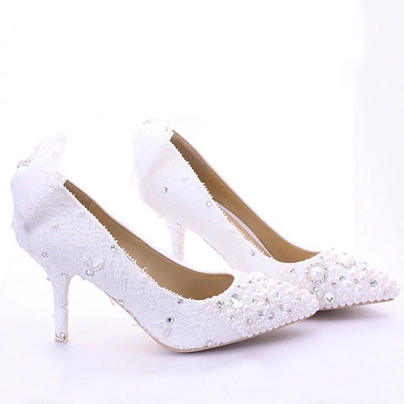 Новинка 2018 года Лидер продаж Кружевные туфли-лодочки на высоком каблуке Обувь