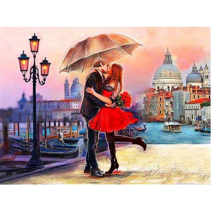 Париж Франция Эйфелева башня пейзаж сделай сам кристалл полная дрель квадрат 5D