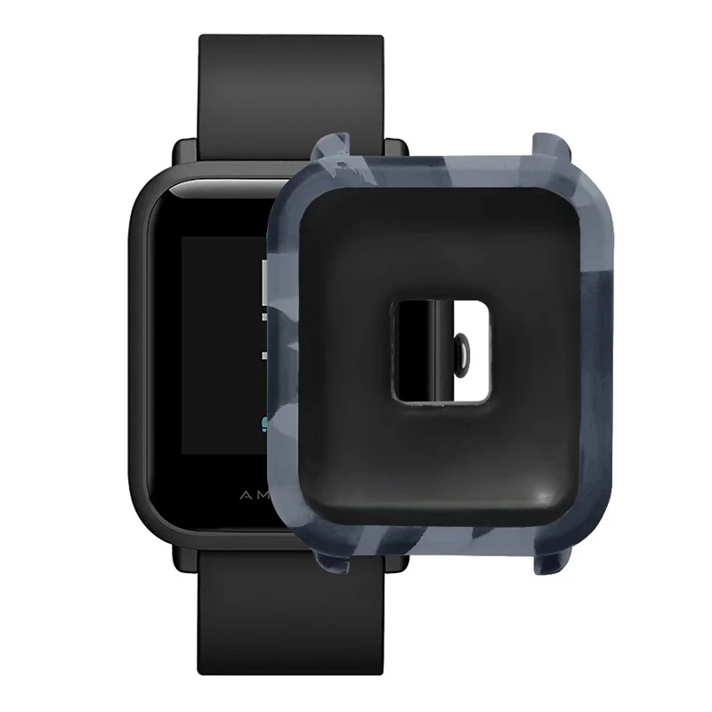 8 Мягкий силиконовый защитный чехол для часов Amazfit Bip, камуфляжный чехол, защитная рамка для Xiaomi Huami Amazfit Bip, защитная оболочка - Цвет: 8