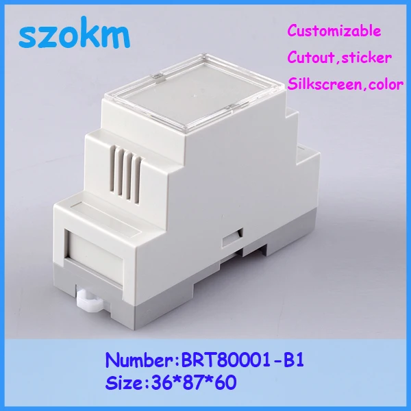 1 шт./лот din-рейка пластиковые корпуса электроника сделай сам 36x87x60 мм |