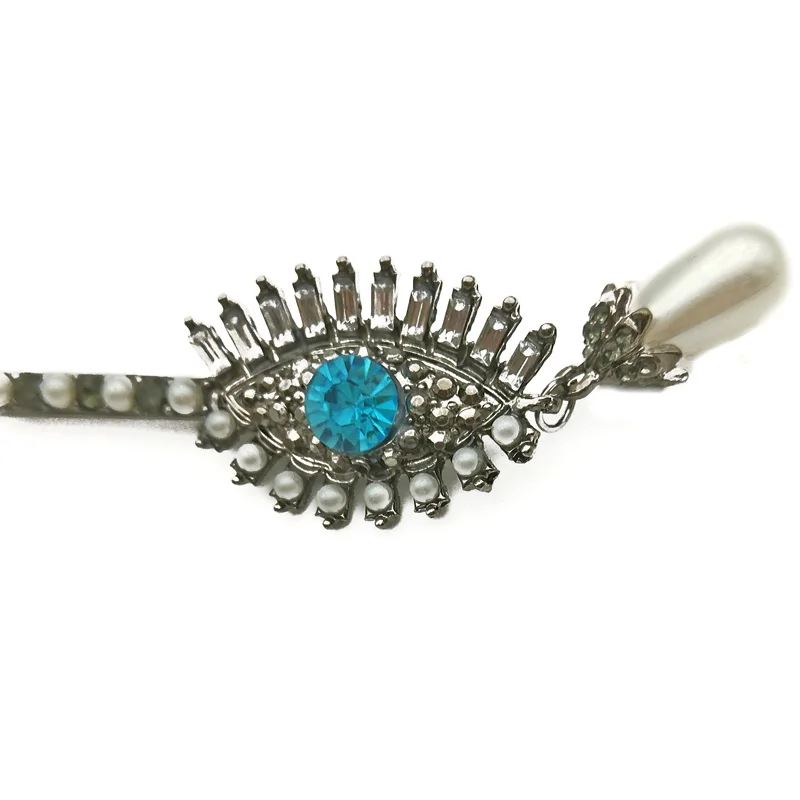 

Hair Pin Crystal Eye Hairpin Simulated Pearl Drop Tassel Hair Clip Accessory Hairwear Style