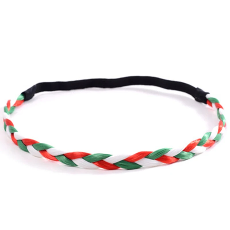 Simple romantic flag series elastic braid hairband hair accessory for men or women with free shipping | Свадьбы и торжества